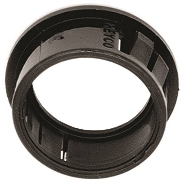 Jandorf 61432 Conduit Bushing, Nylon, Black, 3/4 in Dia Panel Hole, 0.453 in Thick Panel