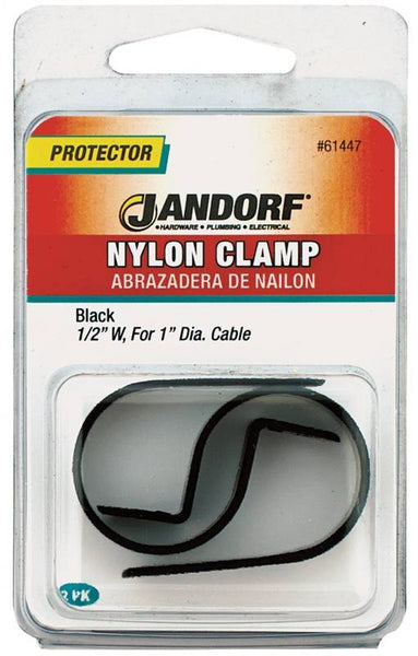 Jandorf 61447 Cable Clamp, Nylon, Black