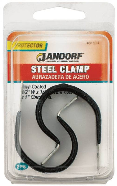 Jandorf 61534 Loom Clamp, Steel/Vinyl, Black