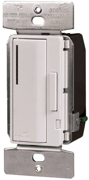 Eaton Wiring Devices ARD-C1-K-L Accessory Dimmer, 1 -Pole, 120 V, 60 Hz, Almond/Ivory/White