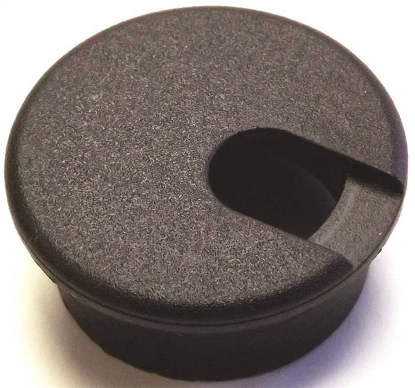 Jandorf 61604 Desk Grommet, 1-1/2 in Dia Cable, Polystyrene, Black