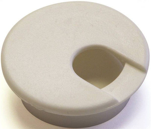 Jandorf 61624 Desk Grommet, 2 in Dia Cable, Polystyrene, Pure White