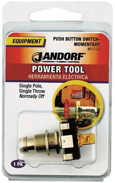 Jandorf 61120 Switch, 10/15 A, 125/250 V, SPST, Tab Terminal