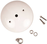 Jandorf 60211 Canopy Kit, Ceiling, White, For: Outlet Box and Hang Ceiling Fixture