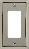 Amerelle 161R Wallplate, 4-15/16 in L, 2-7/8 in W, 1 -Gang, Steel, Polished Chrome