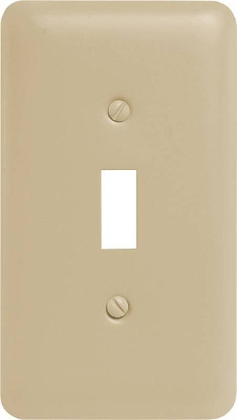 Amerelle 935TAL Wallplate, 5 in L, 2-13/16 in W, 1 -Gang, Steel, Light Almond