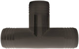 GREEN LEAF T112P Hose Adapter Tee, Polypropylene, Black