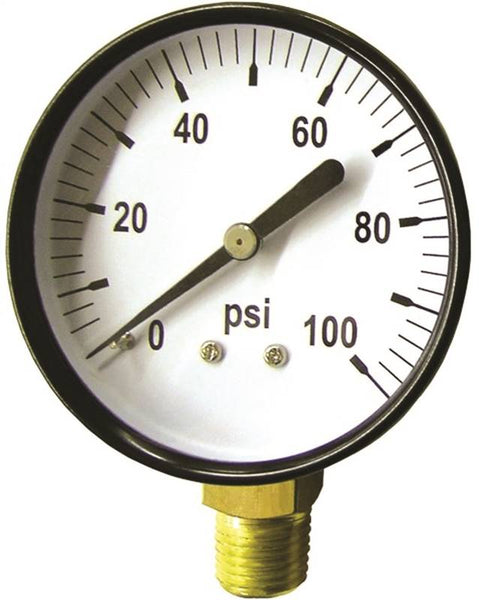 GREEN LEAF SG 100 1PK Pressure Gauge, Standard