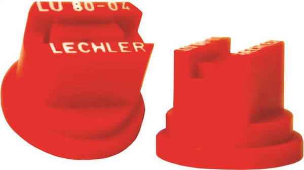 GREEN LEAF LU 80-04 6PK Spray Nozzle, Multi-Range Universal Flat, Polyoxymethylene, Red, For: Y8253048 Series 8 mm Cap