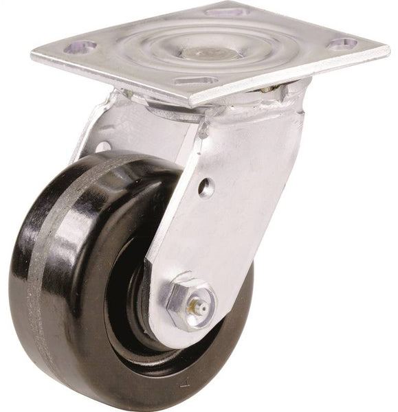 Shepherd Hardware 9774 Swivel Caster, 6 in Dia Wheel, Phenolic Wheel, 840 lb