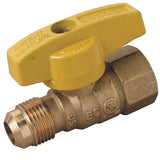 BrassCraft PSSD-41 Gas Ball Valve, 1/2 in Connection, Flared x FIP, 5 psi Pressure, Brass Body