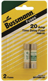 Bussmann BP/FNM-20 Time Delay Fuse, 20 A, 250 V, 10 kA Interrupt, Melamine Body