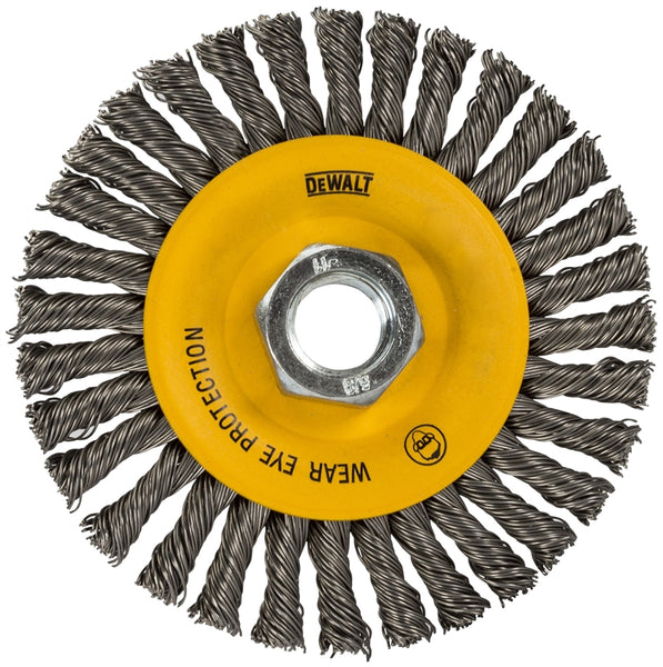 DeWALT HP DW49202B Wire Wheel, 6 in Dia, 5/8-11 in Arbor/Shank