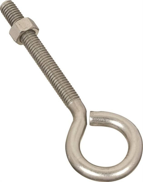 National Hardware N221-655 Eye Bolt, 3/8-16 Thread, 3 in L Thread, 1 in ID Dia Eye, 3.35 in L Shank, 160 lb Working Load