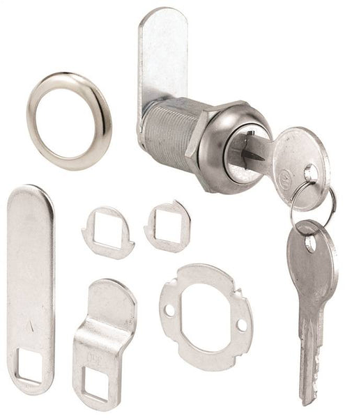 Defender Security U 9945KA Drawer and Cabinet Lock, Keyed Lock, Y11 Yale Keyway, Stainless Steel, Chrome