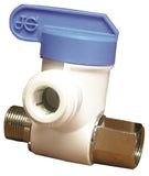 John Guest ASVPP2LF Adapter Valve, 3/8 in Connection, Male Compression x Female Compression x Tube, 150 psi Pressure