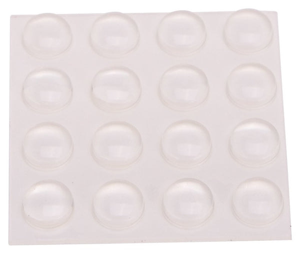 ProSource FE-S402-PS Furniture Bumper Pad, Polyurethane, Clear, 3/8 in Dia, 5/32 in Thick, Dome