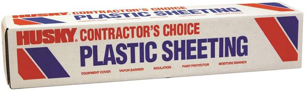 POLY-AMERICA SW404C Painter's Sheeting, 100 ft L, 4 ft W, Clear