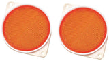 HY-KO CDRF-3A Carded Reflector, 9.63 in L Post, Amber Reflector