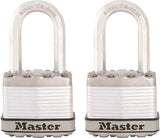 Master Lock Magnum Series M1XTLF Padlock, Keyed Alike Key, 5/16 in Dia Shackle, 1-1/2 in H Shackle, Stainless Steel Body