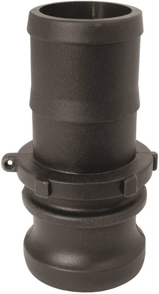 GREEN LEAF 150E/GLP150E Cam Lever Coupling, 1-1/2 in, Male x Hose Barb, Glass Filled Polypropylene