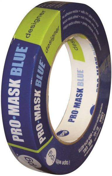 IPG PMD24 Masking Tape, 60 yd L, 0.94 in W, Crepe Paper Backing, Dark Blue