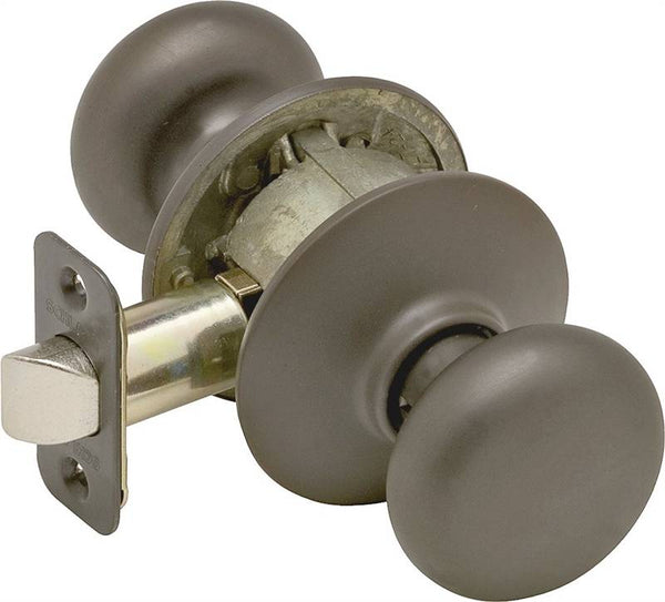 Schlage Plymouth Series F10 PLY 613 Passage Door Knob, Metal, Oil-Rubbed Bronze