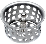 Danco 88967 Basket Strainer, 1-7/8 in Dia, Brass, Chrome, For: Universal Sinks