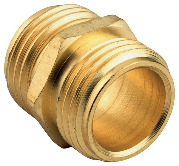 Gilmour 877054-1001 Hose Adapter, 3/4 x 3/4 x 1/2 in, MNH x MNPT x FNPT, Brass, For: Garden Hose