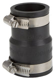 ProSource Coupling, 1-1/2 x 1-1/4 in, PVC, Black