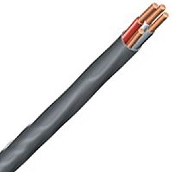 Southwire 8/3NM-WGX125 Sheathed Cable, 8 AWG Wire, 3 -Conductor, 125 ft L, Copper Conductor, PVC Insulation