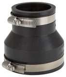 ProSource Coupling, 3 x 2 in, PVC, Black