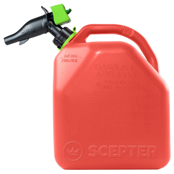Scepter FR1G501 Gas Can, 18.8 L Capacity, HDPE, Red
