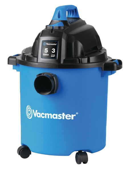 Vacmaster Professional VJC507P Wet-Dry Vacuum Cleaner, 5 gal Vacuum, Foam Sleeve Filter