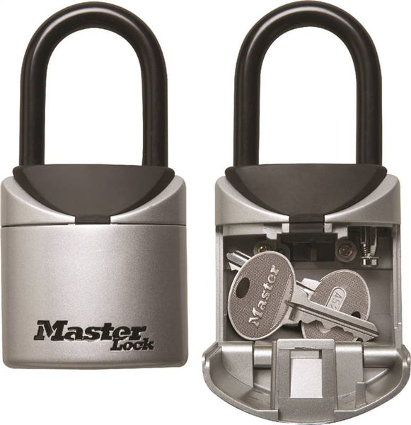 Master Lock 5406D Portable Lock Box, 13/32 in Dia Shackle, Metal Body, 2-3/4 in W Body