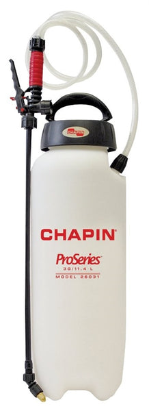 CHAPIN Pro Series 26031XP Compression Sprayer, 3 gal Tank, Poly Tank, 48 in L Hose