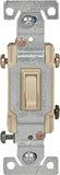 Eaton Wiring Devices 1303-7V Toggle Switch, 15 A, 120 V, Polycarbonate Housing Material, Ivory