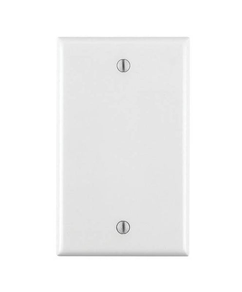 Leviton 001-88014-000 Wallplate, 4-1/2 in L, 2-3/4 in W, 0.22 in Thick, 1 -Gang, Thermoset Plastic, White, Smooth
