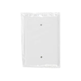 Leviton 88114 Blank Wallplate, 5-1/4 in L, 3-1/2 in W, 1/4 in Thick, 1 -Gang, Thermoset Plastic, White, Smooth