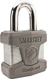 Kwikset 026 SMT STD CP Padlock, Alike Key, Standard Shackle, 0.359 in Dia Shackle, Molybdenum Shackle, Steel Body