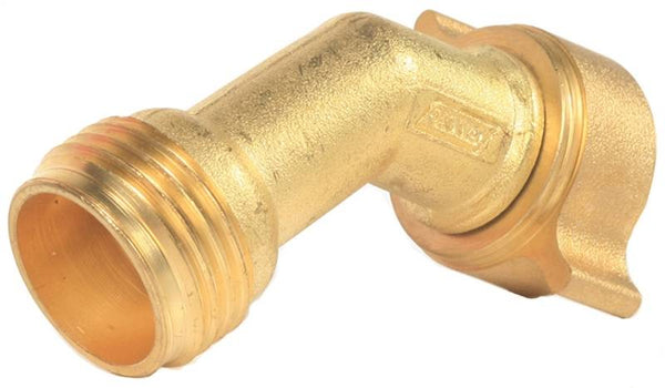 CAMCO 22605 Hose Elbow with Gripper, Male Thread x Hose Barb, Brass