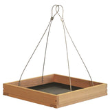 Perky-Pet 50178 Hanging Tray Bird Feeder, 1.6 lb, Metal/Pine, 9-1/4 in H