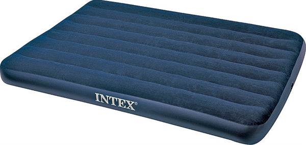 INTEX 68758 Downy Airbed Mattress, 75 in L, 54 in W, Full, Vinyl, Blue