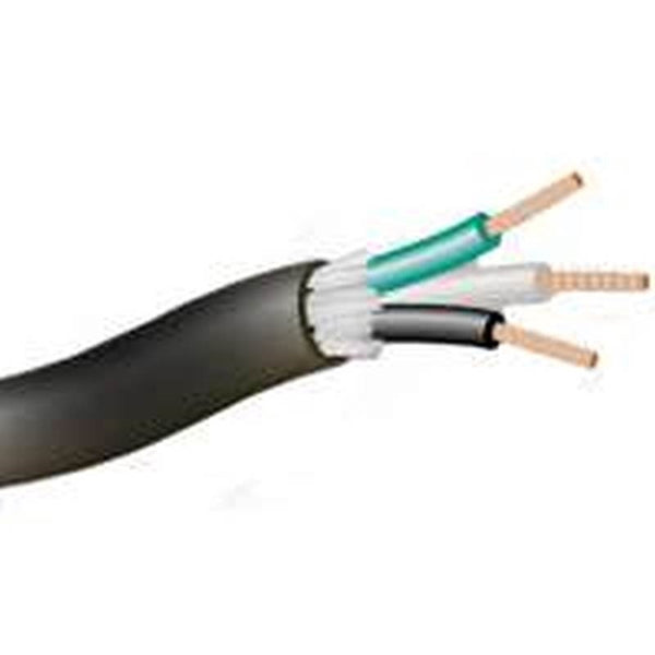 CCI 55039504 Electrical Wire, 12 AWG Wire, 250 ft L, Copper Conductor, TPE Insulation, TPE Sheath, Black Sheath