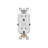 Leviton R12-AFTR1-0KW AFCI Receptacle, 2 -Pole, 15 A, 125 V, Back, Side Wiring, NEMA: 5-15R, White