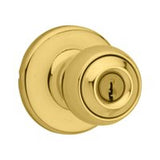 Kwikset 400P 3 SMT K3 Keyed Entry Knob, Polished Brass