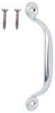 ProSource LR-008-PS Door Pull, 3/4 in W, 4-3/4 in D, 1-3/16 in H, Steel, Zinc Plated