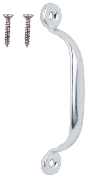 ProSource LR-008-PS Door Pull, 3/4 in W, 4-3/4 in D, 1-3/16 in H, Steel, Zinc Plated