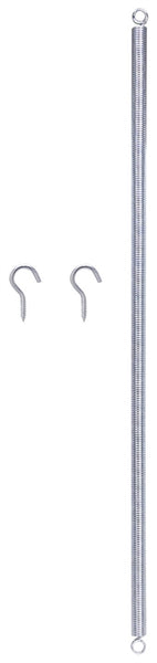 ProSource LR1013L Door Spring, 23/64 in Dia, 16 in L, Steel, Zinc