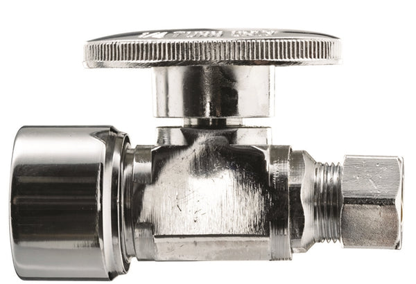 Keeney 2070PCPOLF Ball Valve, 5/8 x 1/2 in Connection, Compression x FIP, Brass Body